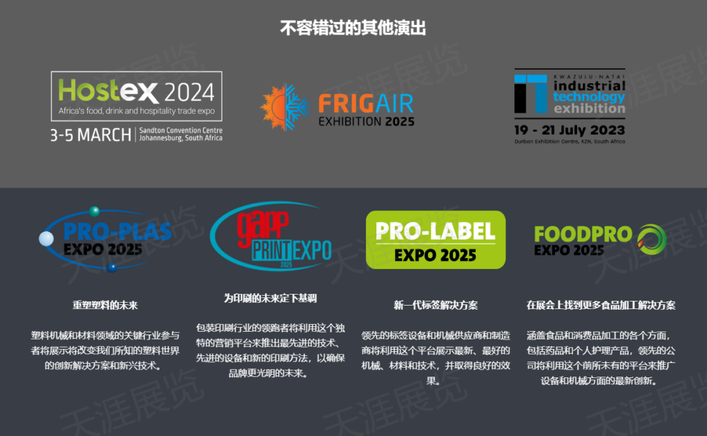 2025年南非约翰内斯堡国际包装展览会PROPAK2025